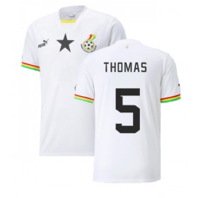 Ghana Thomas Partey #5 Hemmakläder VM 2022 Kortärmad
